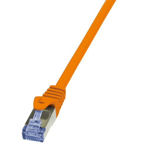 Patch Cable Cat.6A S/FTP orange 1,50m, PrimeLine – LogiLink