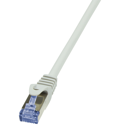 Patch Cable Cat.6A S/FTP grey 10m, PrimeLine – LogiLink