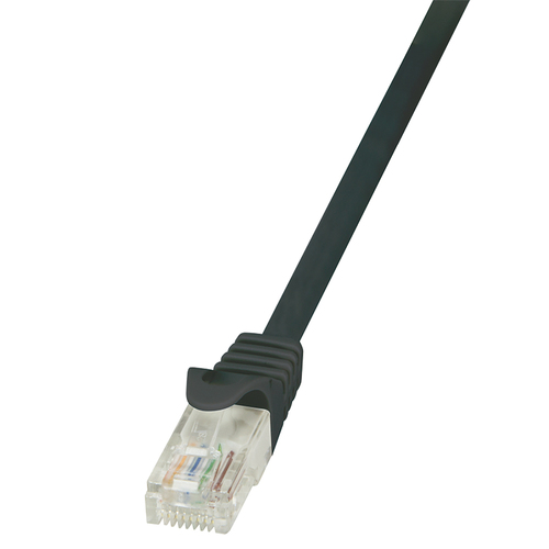 Patch Cable Cat.5e U/UTP 1,00m black – LogiLink