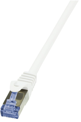 Patch Cable Cat.6A S/FTP white 1,50m, PrimeLine – LogiLink