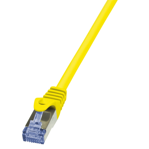 Patch Cable Cat.6A S/FTP yellow 7,50m, PrimeLine – LogiLink