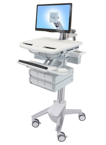 STYLEVIEW CART WITH LCD ARM 6 DRAWERS – Ergotron