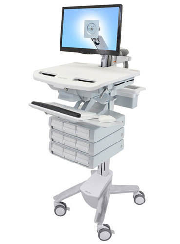 STYLEVIEW CART WITH LCD ARM 9 DRAWERS – Ergotron