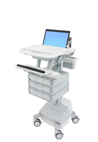 LAPTOP CART SLA POWERED 9 DRAWERS EU – Ergotron