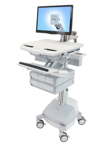 STYLEVIEW CART WITH LCD ARM SLA POWERED4 DRAWERSIRLHKGMYS – Ergotron