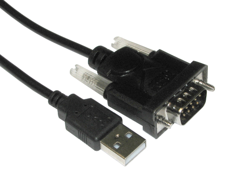 1.2M BLACK USB A-M - DB9M RS232 ADAPTOR – Cables Direct