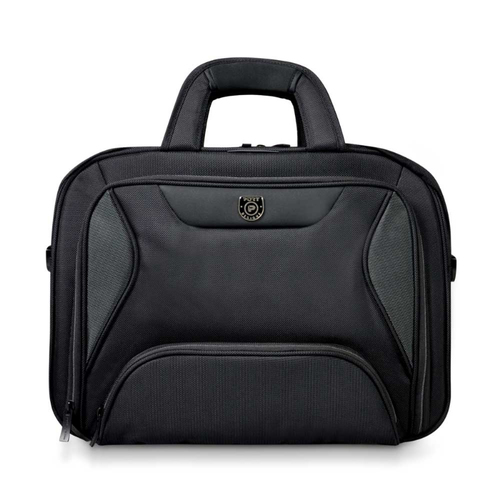 A PORT product the MANHATTAN Toploading carry case suitable for laptops up to 15.6'' Screens with a dedicated tablet pocket for up to 10.1'' tablets- Manufactured from heavy Ballistic Nylon- it provides plenty of storage including a back file compartment – Port
