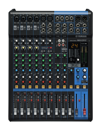 Compact Mixer12 Channels 6 Mic / 12 Line Inputs (4 Mono + 4 Stereo) / 2 GROUP Buses + 1 Stereo Bus / 2 AUX (incl. FX) – Yamaha