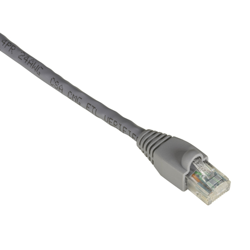 CAT6 SNAGLESS 550-MHZ PATCH CABLE GRAY 20FT – Black Box