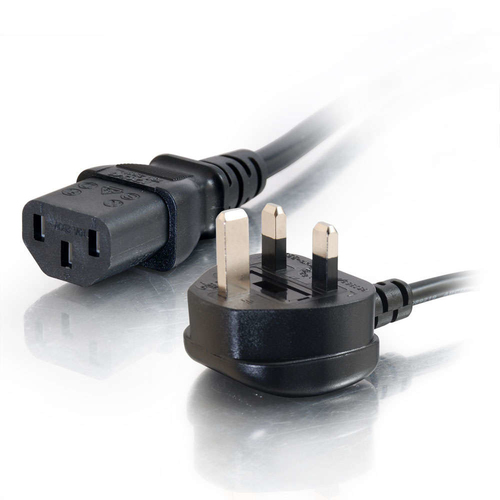 5m UK Plug to IEC C13 Socket Black – Legrand