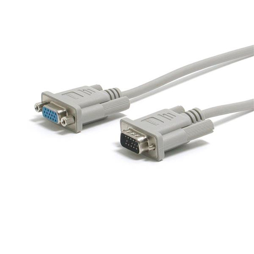 StarTech.com 6 ft / 1,8 m VGA monitor verlengkabel - HD15 M/F - VGA-verlengkabel - HD-15 (VGA) (M) naar HD-15 (VGA) (V) - 1.8 m - grijs - voor P/N: DP2VGAMM6, DP2VGAMM6B, HD2VGAMM6, MXT101MM – StarTech.com