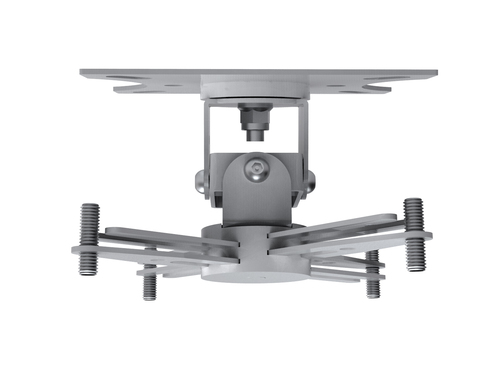 VISION Professional Close-Coupled Projector Ceiling Mount - LIFETIME WARRANTY - no pole - supports projector 110 mm / 4.3 below ceiling - fits most projectors - obstruction-free cable management - Includes: retrofitting ceiling trim disc, sloping ceiling – Vision