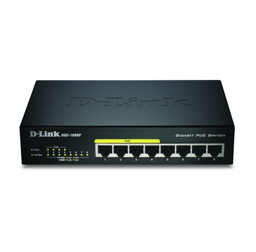 8-Port Gigabit PoE Unmanaged Desktop Switch – D-Link Systems