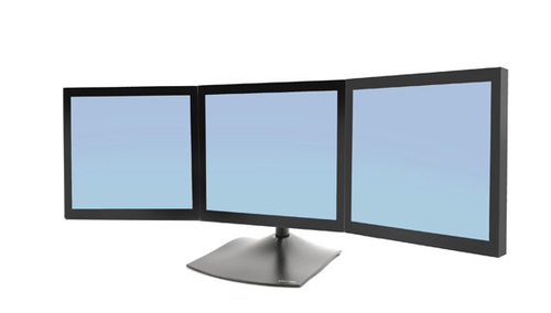 DS100 TRIPLE MONITOR DESK STAND (3XLCD HORIZONTAL) BLACK – Ergotron