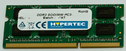 A Samsung equivalent 4GB SODIMM (PC3-10600) – Hypertec